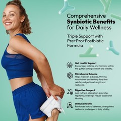 NutraPep Synbiotics Probiotic Prebiotic Postbiotic – Daily Gut Health Support
