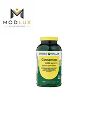 Spring Valley Cinnamon Capsules 1000 mg Metabolism Support 400 Count