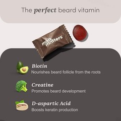 Man Matters Beard Gummies 30 Days Biotin & Creatine Beard Growth Support