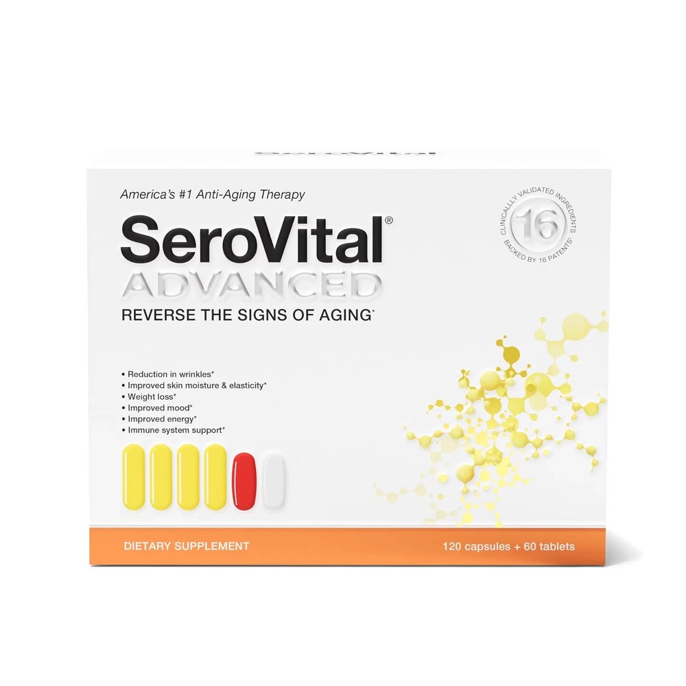 SeroVital Advanced 120 Tablets + 60 Tablets 30 Day Supply (SALE END’S TONIGHT)