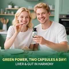 Chlorophyll Herbal Complex Capsules, 60 Vegan Energy & Immune Support