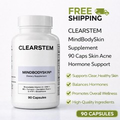 CLEARSTEM MindBodySkin Supplement 90 Caps Skin Acne Hormone Support