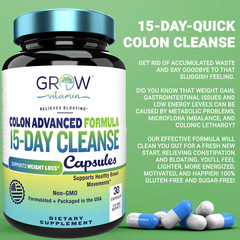 FAST ACTING Colon 15 Day Quick Cleanse – Supports Detox & Increased Energy