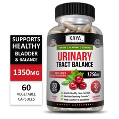 Urinary Tract Balance 1350mg 60ct D Mannose w/ Cranberry Bladder Control Health