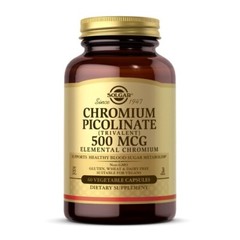Chromium Picolinate 500 mcg 60 V Caps By Solgar