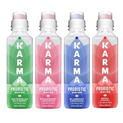 Karma Water Variety Pack – 4‑Flavor Sampler or 12‑Bottle Pack – Probiotic Drinks