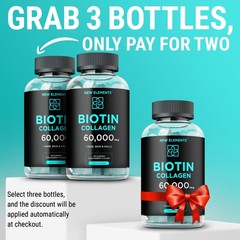 Biotin & Collagen Peptides Gummies – 50000mcg Collagen + 10000mcg Biotin | Ha…