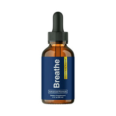(1-Pack) Breathe Drops for Lung Cleanse & Detox, Respiratory Support Drops