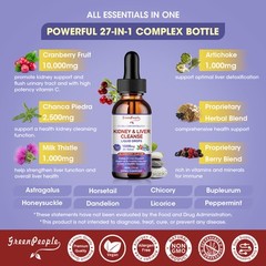 27-in-1 Kidney Cleanse Detox & Repair Drops Urinary Tract And Liver Cleanse