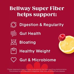 2 PACK Bellway Super Fiber Fruit Psyllium Husk Powder Fiber Supplement 1.2 lbs
