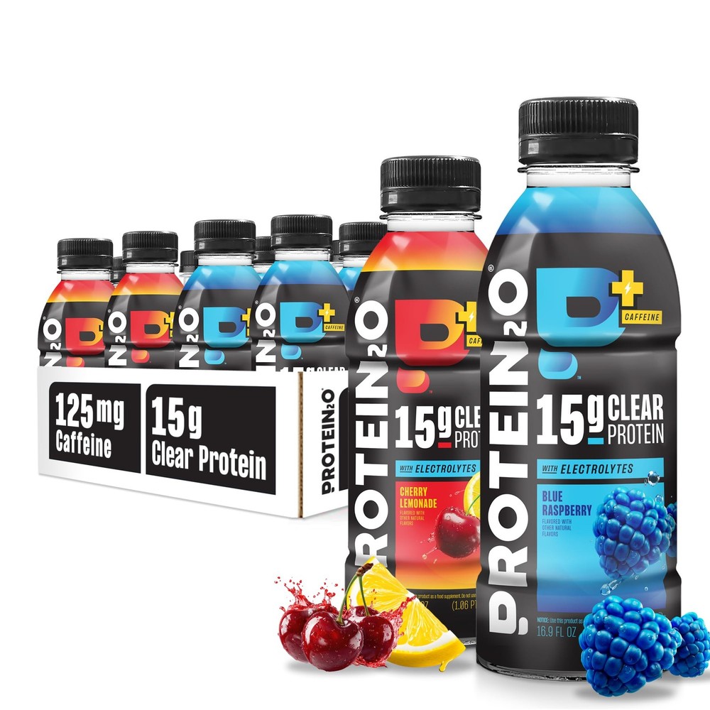 Protein2o 15g Whey Protein Isolate Hydration Drink 16.9 Fl Oz (Pack of 12)