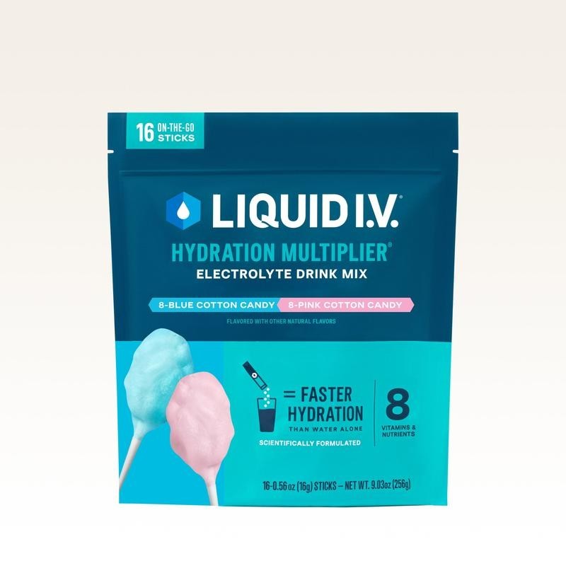 Cotton Candy – Hydration Powder Packets Elec – Liquid I.V. Hydration Multiplier