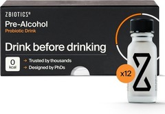ZBiotics Pre Alcohol Probiotic Drink 12 Pack 0.47oz Bottles Travel Friendly