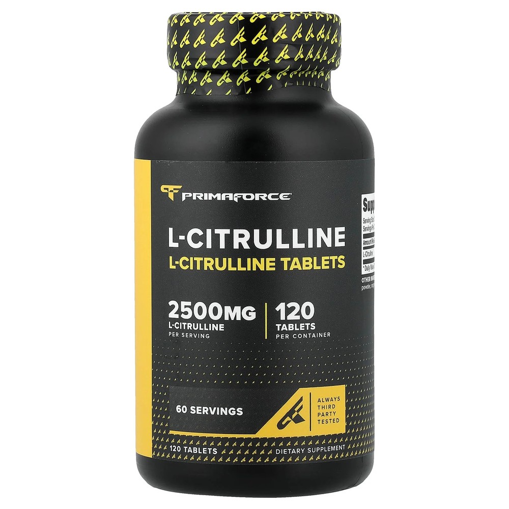 2 X Primaforce, L-Citrulline, 120 Tablets (1,250 mg per Tablet)
