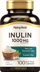 Inulin Capsules | 1000 mg | 100 Count | Non-GMO Supplement | by Piping Rock