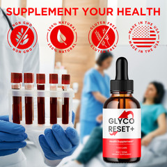 (3 Pack) Glyco Reset Drops Advanced Blood Support Supplement GlycoReset 90 Servs