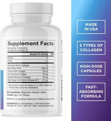 90 Capsules of Multi Collagen Complex – Hair, Skin, Joint & Gut Health Support