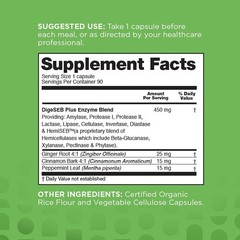 Vegan Digestive Enzyme Complex – Daily 90 Count (Pack of 1), No Color