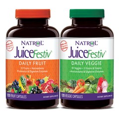 Natrol JuiceFestiv Daily Fruit & Veggie Capsules 240 Ct FREE SHIPPING exp 10/27