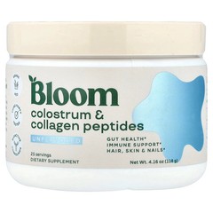2 X Bloom, Colostrum & Collagen Peptides, Unflavored, 4.16 oz (118 g)