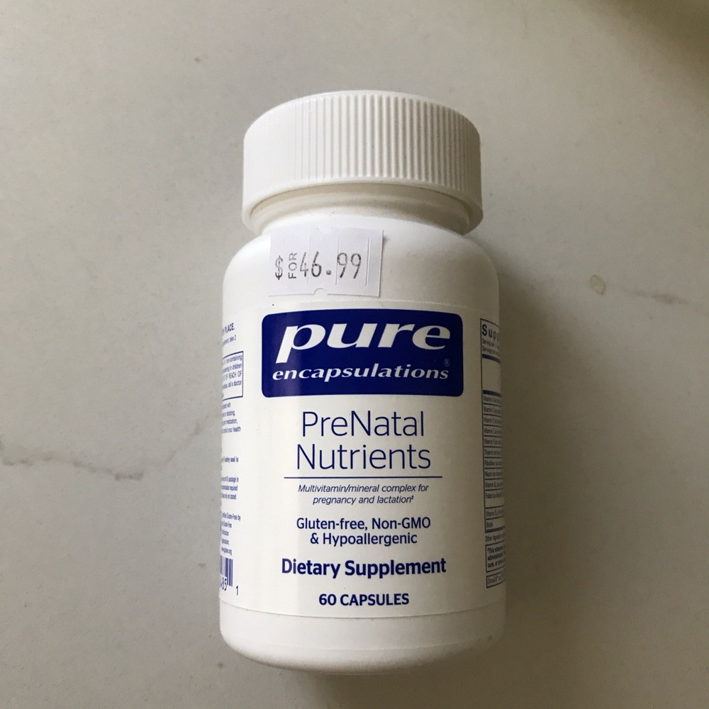 Pure Encapsulations PreNatal – 60 Capsules, Vitamins A, C, D, E, Iron, Gluten-F…
