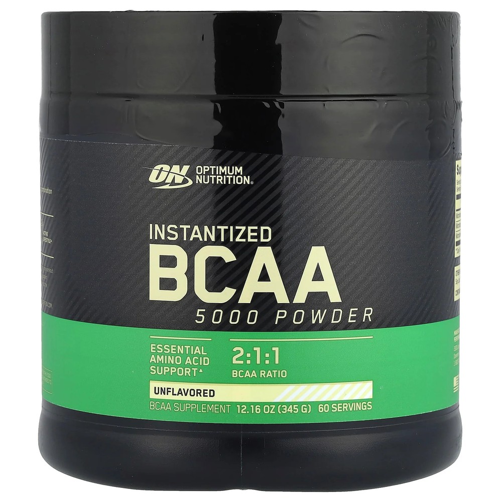 2 X Optimum Nutrition, Instantized BCAA 5000 Powder, Unflavored, 12.16 oz (345