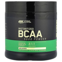 2 X Optimum Nutrition, Instantized BCAA 5000 Powder, Unflavored, 12.16 oz (345