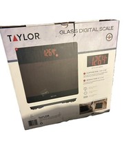 Taylor Smart Digital Body Scale Tempered Glass Platform 400 lb Missing Manual