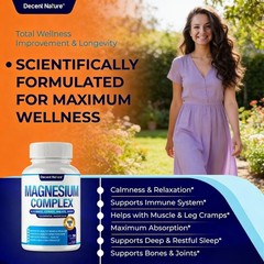 7 Elemental Magnesium Complex 1000mg.Full-Spectrum Support, 90 Capsules