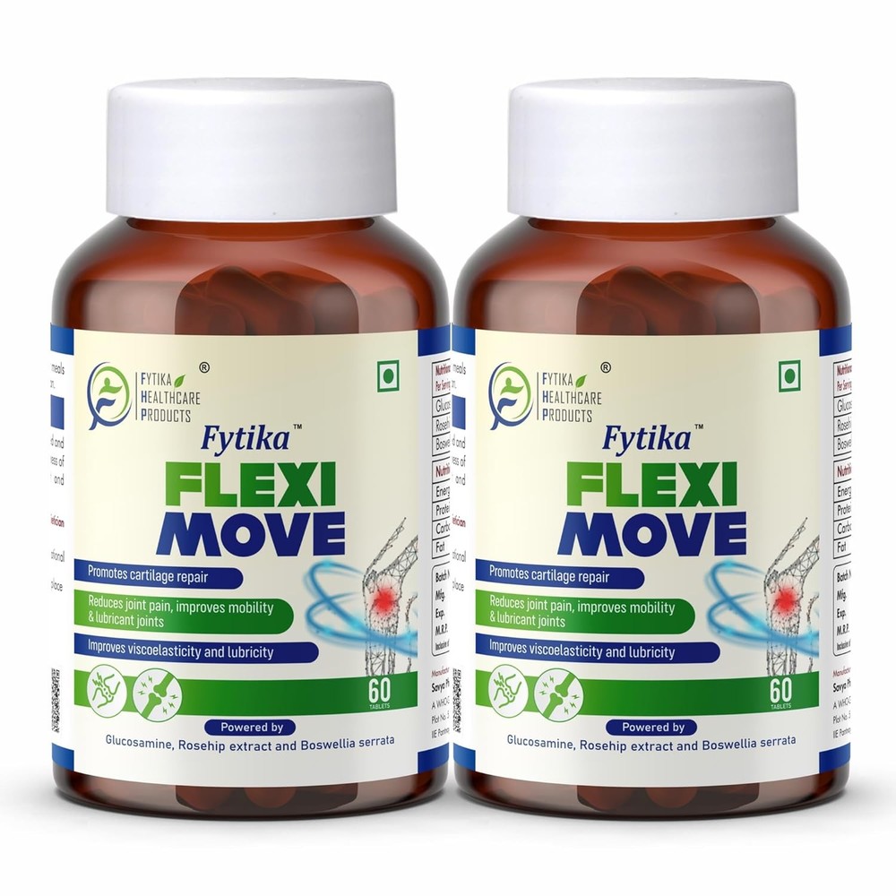 Fytika Flexi Move Tablets Support Your Bone For Men & Women 60 Tablets Pack of 2