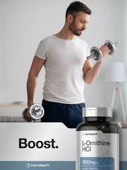 L Ornithine 120 Capsules | Non-GMO, Gluten Free Supplement | by Horbaach