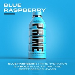 PRIME Hydration – Electrolytes Enhanced Drink – Blue Raspberry, 16.9oz (12 Pack)
