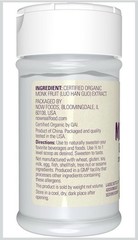 3x NOW Foods Certified Organic Monk Fruit Powder 0-Calorie Sweetener 414 Serving