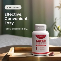 Superbeets Beet Root Capsules Quick Release 1000Mg, Helps Support Nitric Oxide P