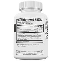Addrell Energy Stimulant Dietary Supplement Designed for Brain Boosting-60 Pills