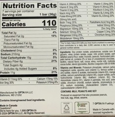 Peanut Butter &Chocol Chip Optavia 7 Bars 12/26 *BESTPRICEONEBAY* FREE SHIP