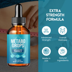 (5 Pack) Metabo Drops Liquid Supplement Weight Loss Fat Burner Healthy Digestion