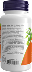 Supplements, Peppermint Gels with Ginger & Fennel Oils, Enteric Coated, Digestiv