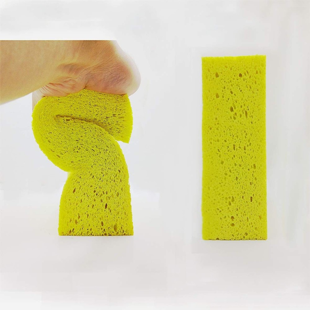 Large Natural Cellulose Cleaning Sponges (3-Pack) – Biodegradable, Absorbe