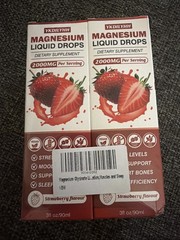 Magnesium Liquid Spray/400mg/Nature Strawberry Flavor/2 fl. oz/2 Pk./BB 01/2027