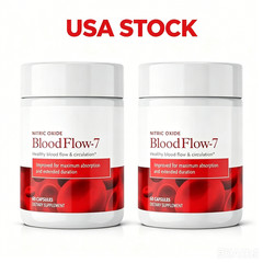 2Pcs Nitric Oxide BloodFlow-7 Maximum Circulation Formula and Daily Wellness US