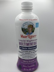 Liquid Nighttime Multimineral + Skin Renew, Berry Dream, 30 fl oz (887 ml)