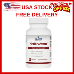, Nattovena, Pure Nattokinase Supplement, Double Strength 4,000 Fus per Capsule,