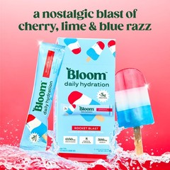 Bloom Daily Hydration Electrolyte Powder Packets with Collagen, 5g Protein, E…
