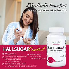 HallSugar – Cinnamon Supplements – Yucan Root – Blood Sugar Support – 60 Caps