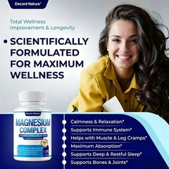 Decent Nature Magnesium Complex –7 Elemental Magnesium Forms for Muscle & Sleep