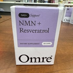 Omre Support Resveratrol Dietary Supplement 60 Caps – New Seal Exp. 10/2028