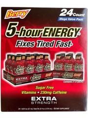 5-hour Energy Shot Extra Strength Berry 24 Count, Exp. 09/26
