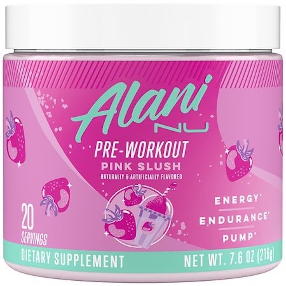 Alani Nu Pre-Worker Powder Pink Slush 20 Servings 7.6 oz