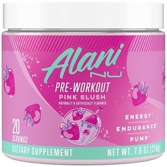 Alani Nu Pre-Worker Powder Pink Slush 20 Servings 7.6 oz